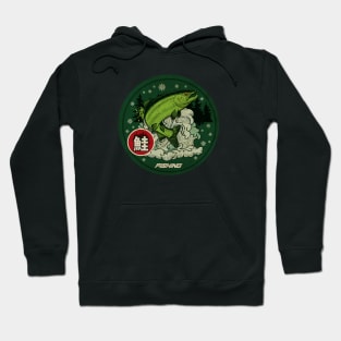 Salmon Fishing Vintage Hoodie